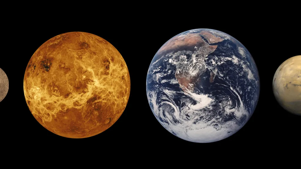 Porovnání Země a Marsu