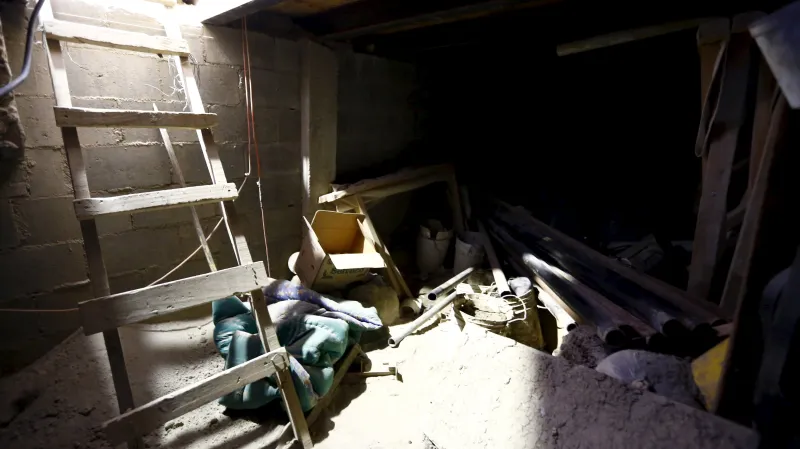 Tunel, kterým mexický drogový boss unikl z vězení