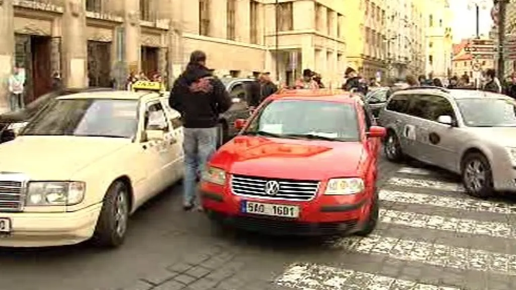 Demonstrace taxikářů