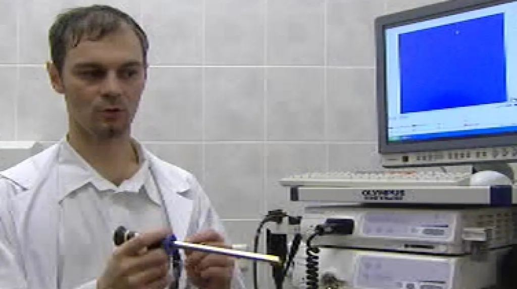 Diagnostický přístroj na oddělení ORL