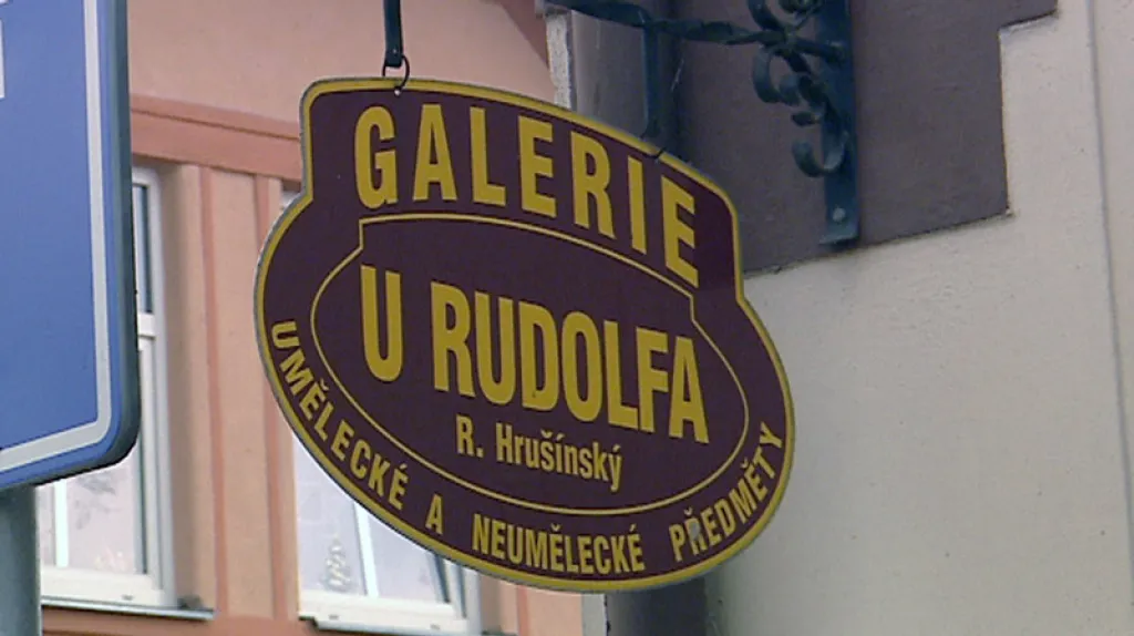 Vývěsní štít Galerie U Rudolfa