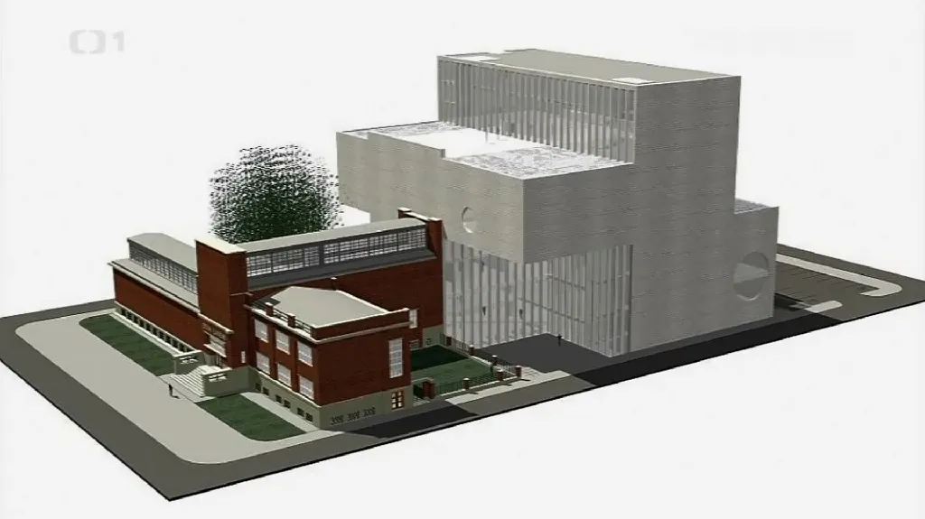 Návrh přístavby Domu umění v Ostravě