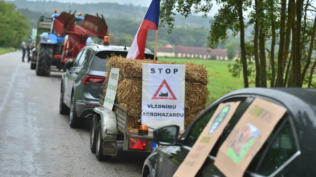 Protestní jízda zemědělců 15. září
