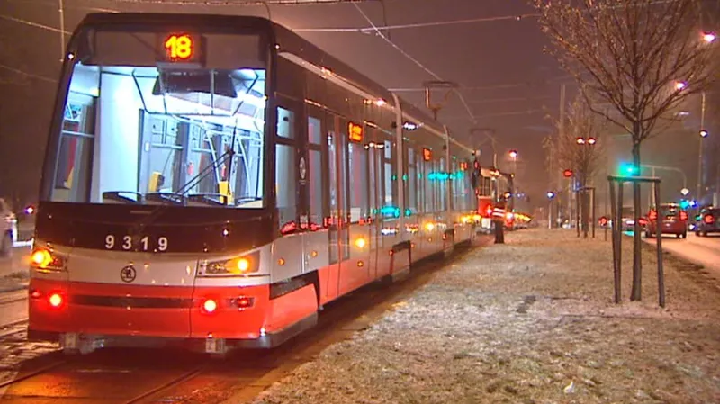 Odstavené tramvaje v Praze