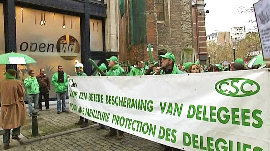 Protesty proti belgickým vládním úsporám