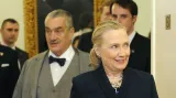 Hillary Clintonová s Karlem Schwarzenbergem