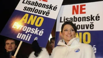 Jana Bobošíková a její protest