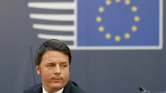Matteo Renzi na summitu v Bruselu