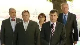 Premiér Fischer se zástupci politických stran