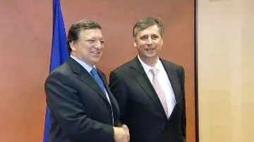 José Manuel Barroso a Jan Fischer