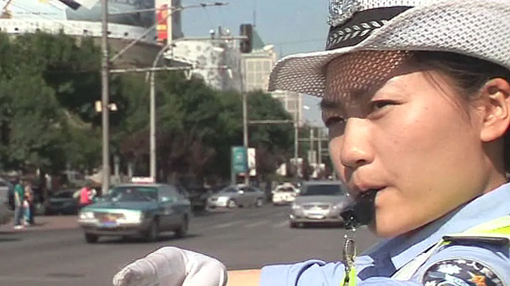 Čínská dopravní policistka