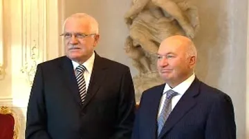Václav Klaus a Jurij Lužkov