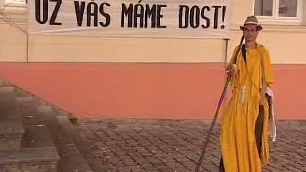 Demonstrace v Chomutově