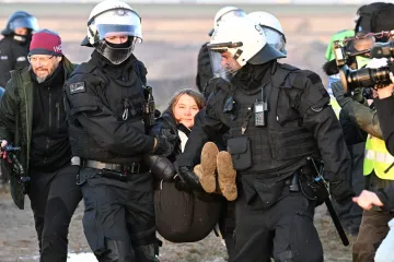 Aktivisté znovu protestovali proti těžbě u Lützerathu