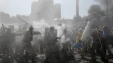Boje o barikády v Kyjevě