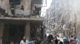 Aleppo po náletech