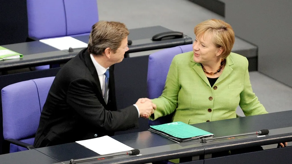Merkelová a Westerwelle