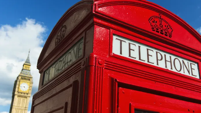 Telefonní budka - symbol Londýna