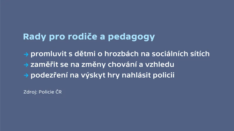 Rady pro rodiče a pedagogy – Modrá velryba