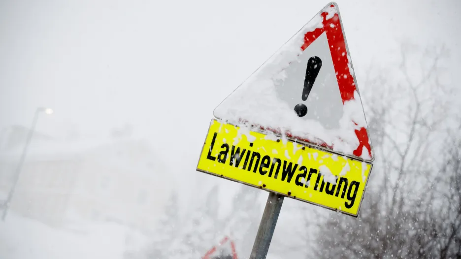 Varování před lavinami v Rakousku