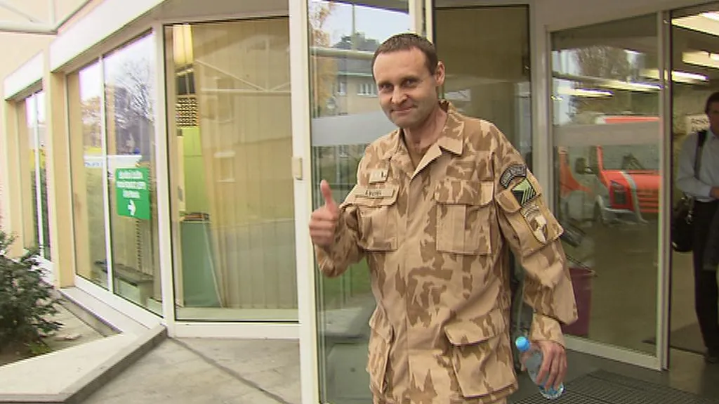 Zraněný rotný Ivan Vorel