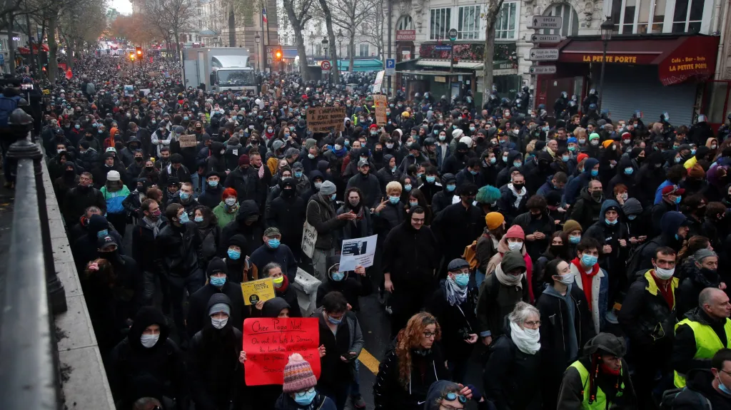 Demonstrace 12. prosince ve Francii