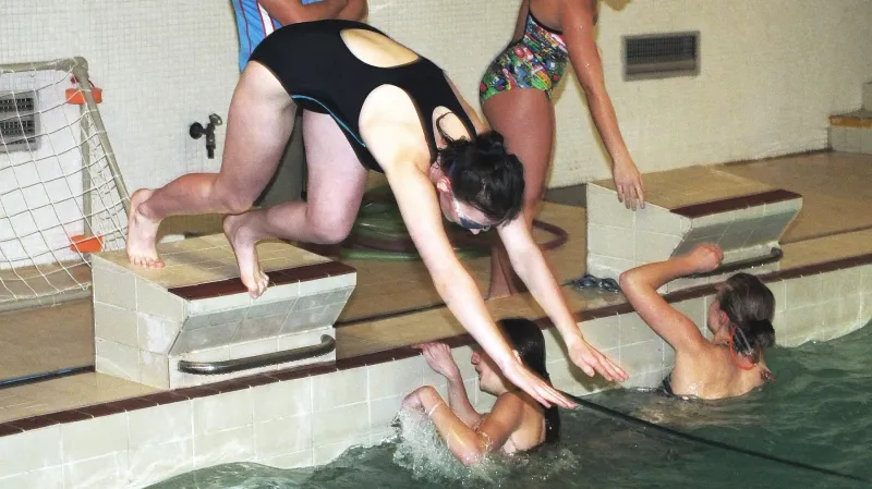 Plavecké závody v Boskovicích