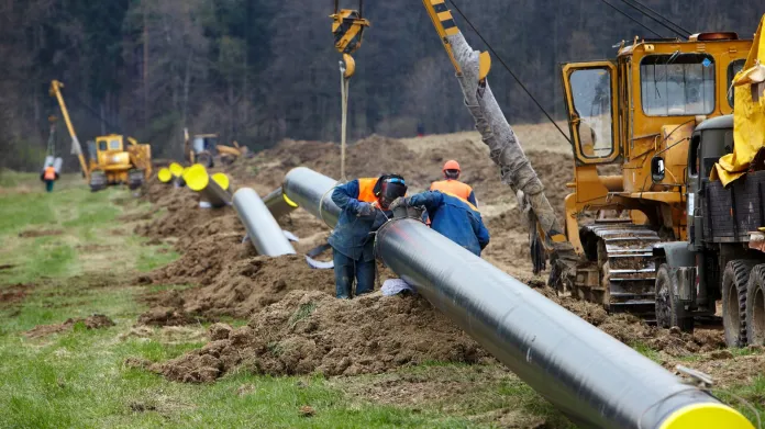 Výstavba česko - polského propojovacího plynovodu Třenovice - Český Těšín