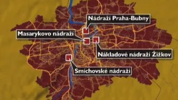 Praha plánuje zrušení několika nádraží