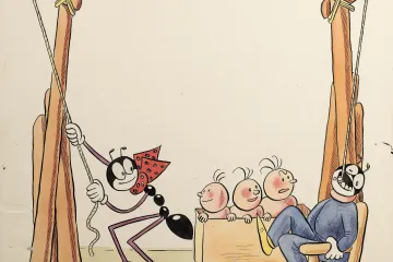 Ferda Mravenec pomáhal Sekorovi za války i v boji proti škůdcům. Oba dělali „práce všeho druhu“