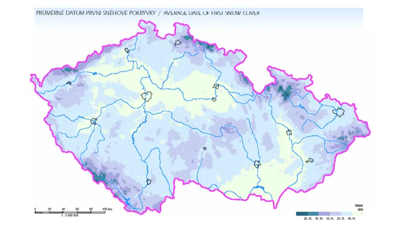 První sněhová pokrývka