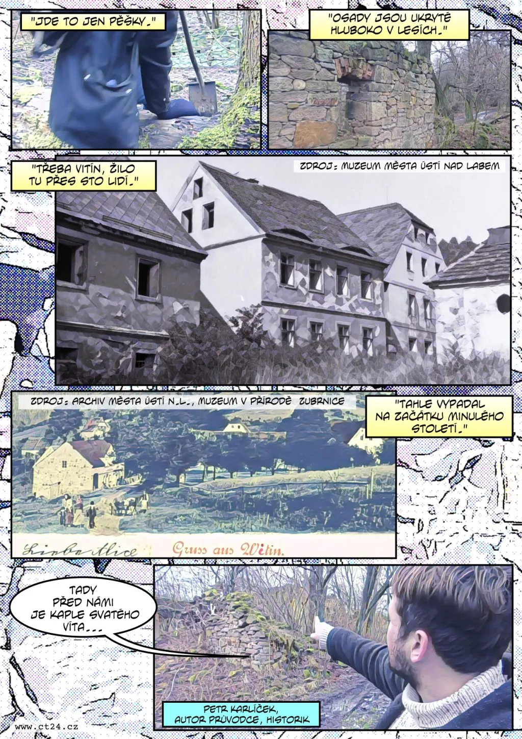 Opuštěné vesnice v Sudetech