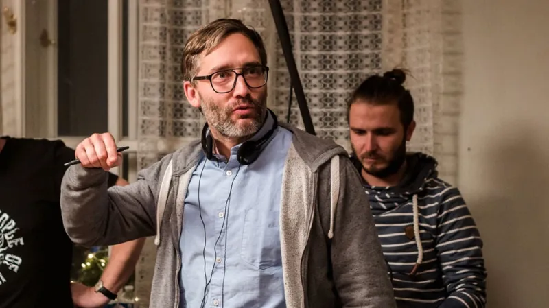 Jiří Havelka při natáčení filmu Vlastníci