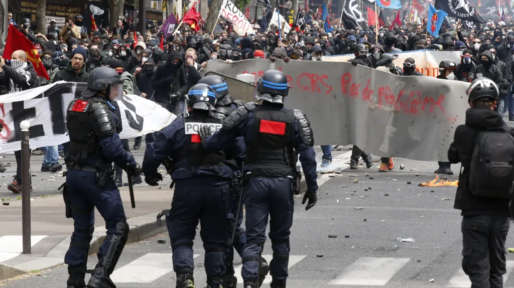 Jedna z odborářských demonstrací