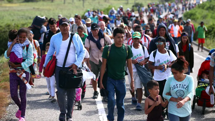 Karavana migrantů v Mexiku