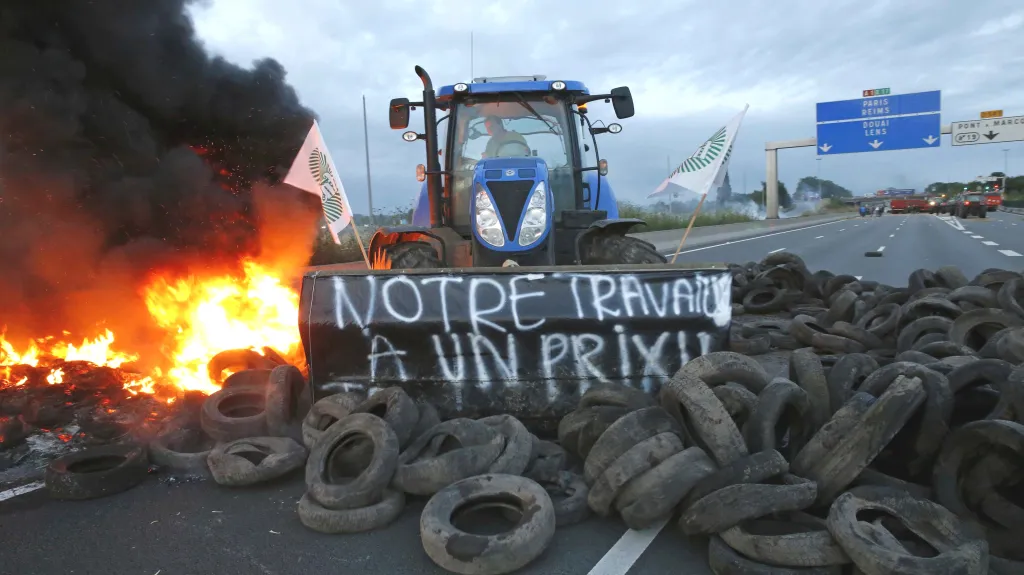 Protest francouzských farmářů