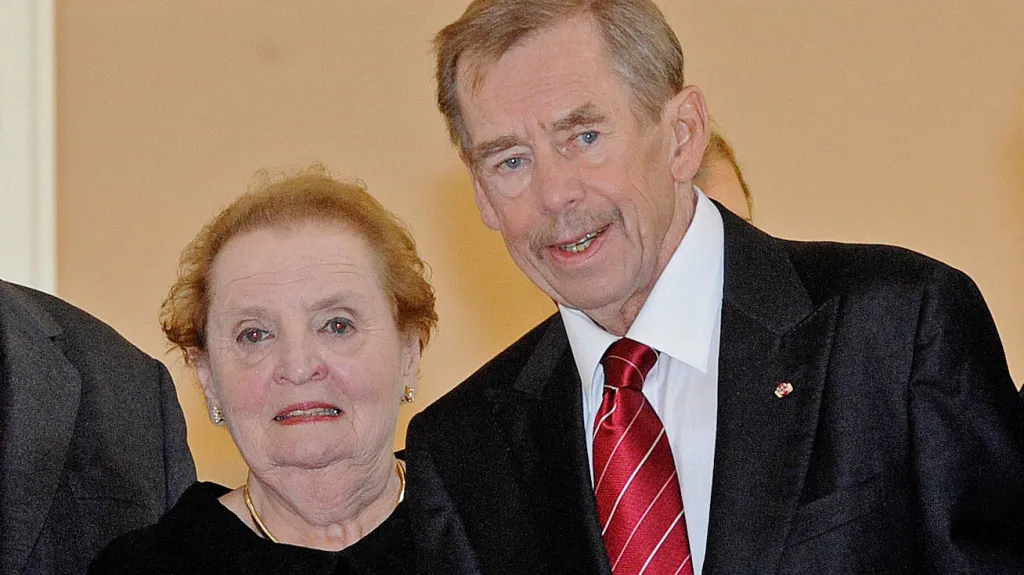 Madeleine Albrightová a Václav Havel