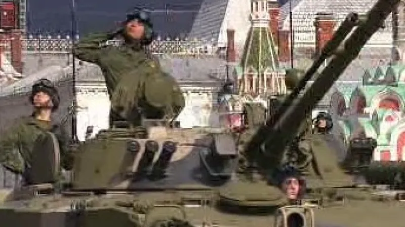 Ruská vojenská přehlídka