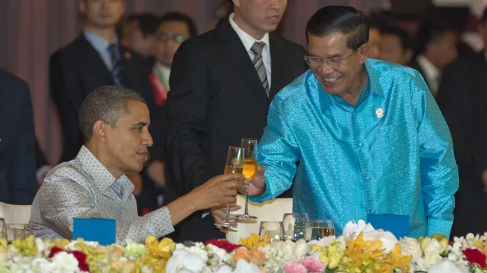 Obama na návštěvě Kambodže