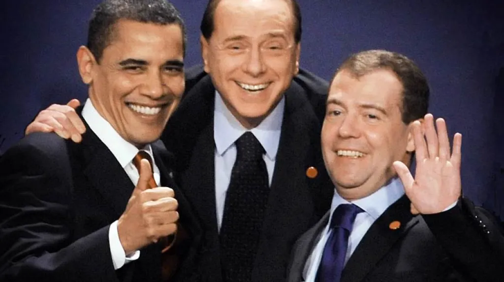 Obama, Berlusconi a Medveděv