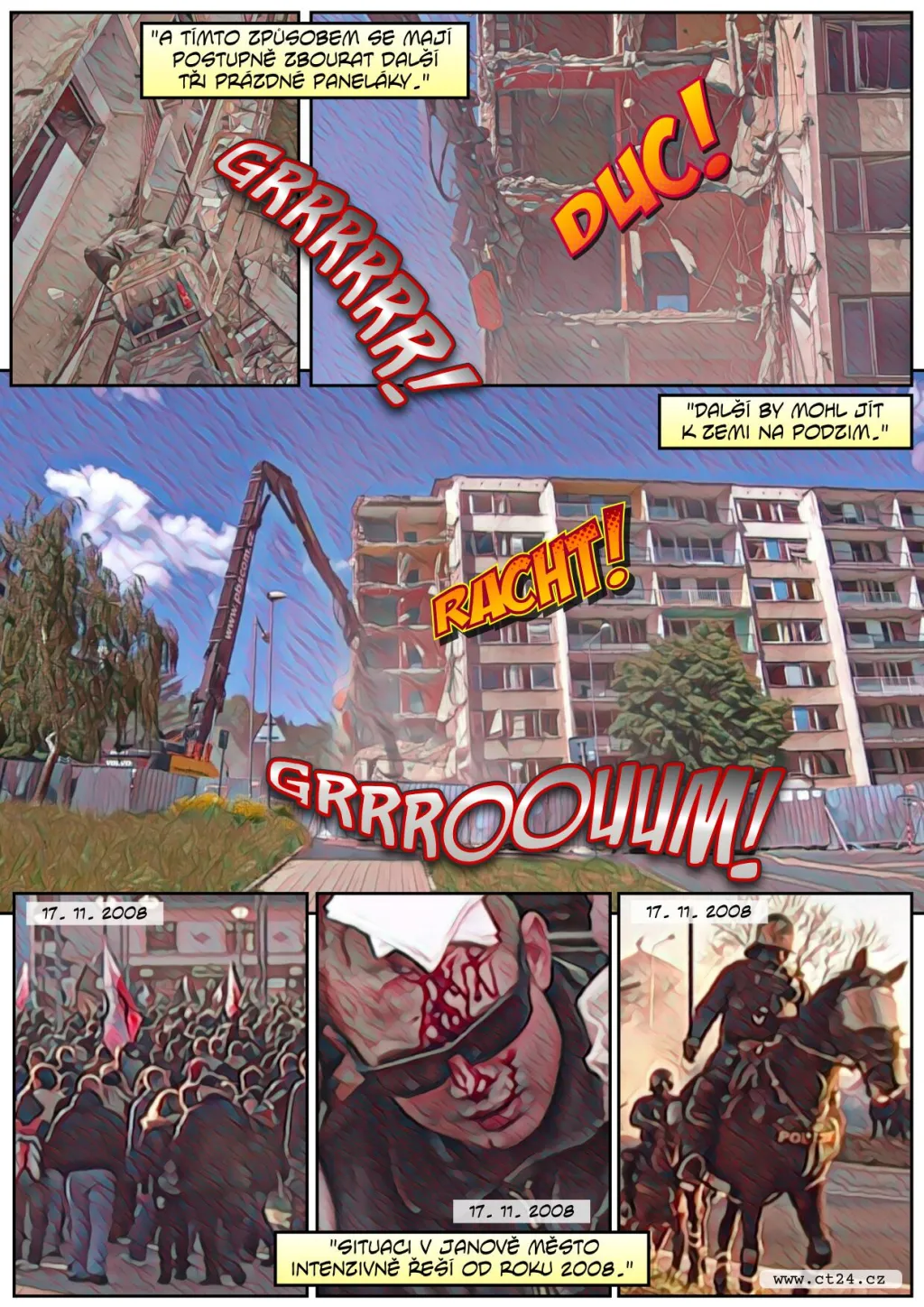 Demolice vybydlených paneláků