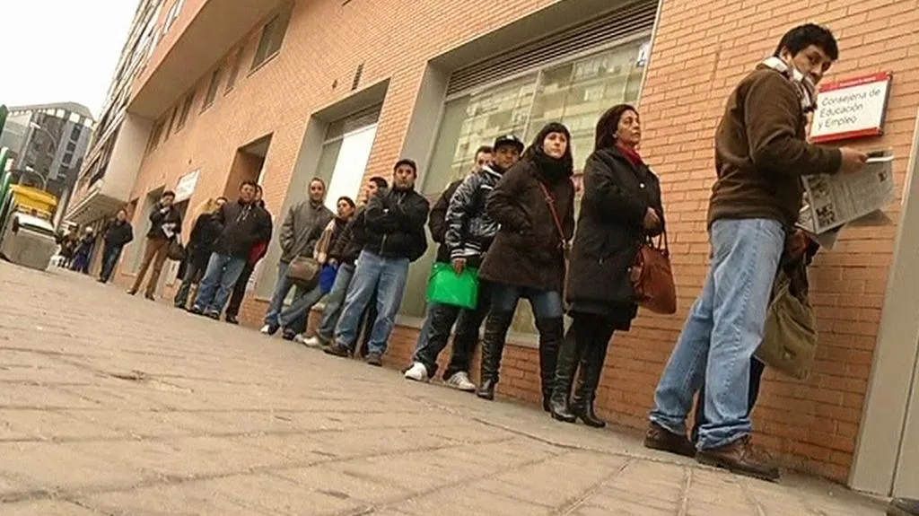 Fronty na úřadu práce ve Španělsku
