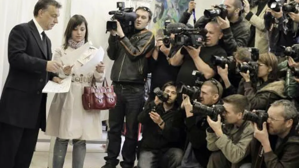 Viktor Orbán s manželkou