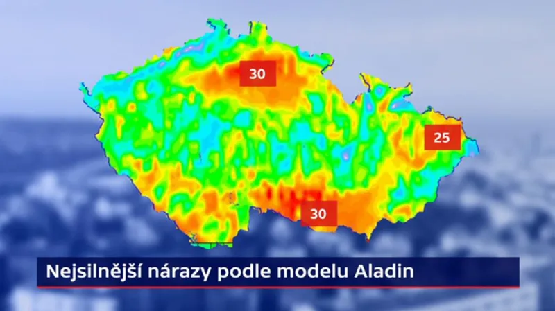 Nejsilnější nárazy podle modelu Aladin