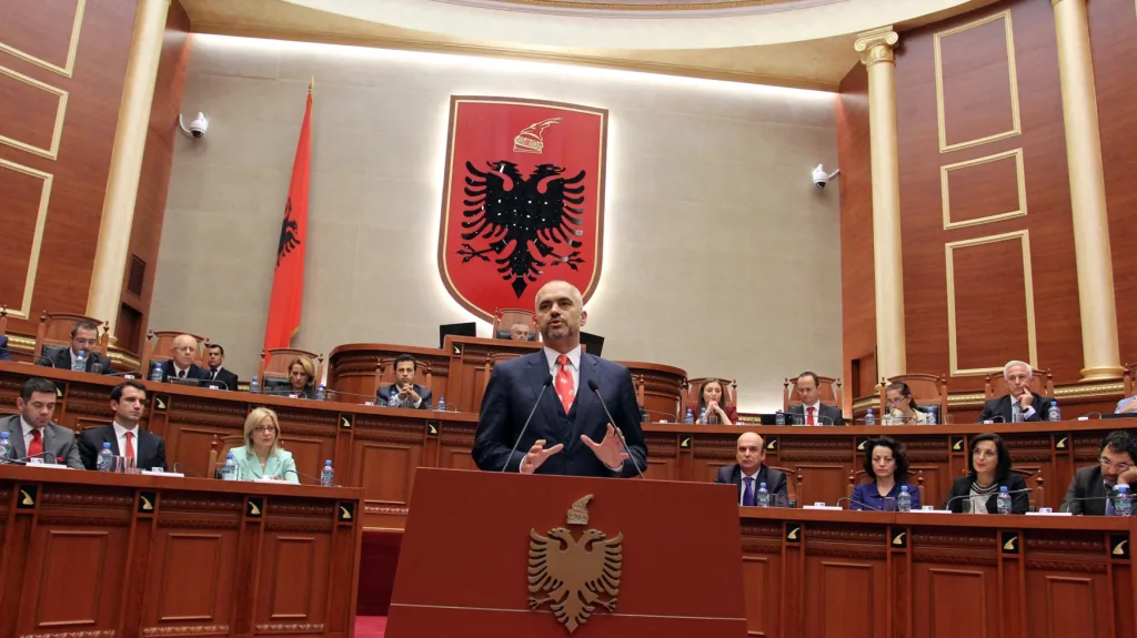 Albánský premiér Edi Rama