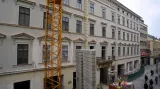 Palác Chlumeckých během rekonstrukce (září 2013)