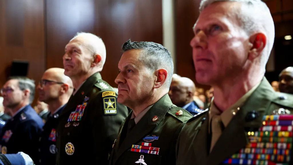 Setkání amerických armádních špiček s ministrem obrany a prezidentem