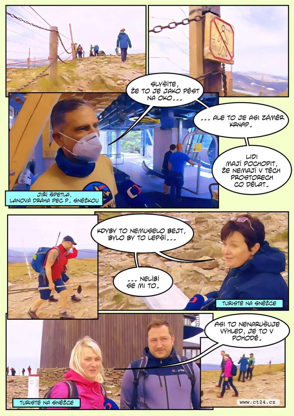 Sněžku obepnula síť. Horskou přírodu má chránit před turisty