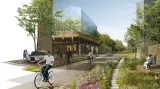 Vítězný návrh pro nové brněnské nádraží v lokalitě pod Petrovem (UNIT architekti)