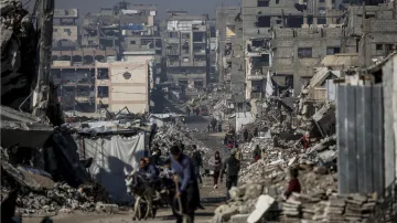 Následky izraelského útoku na město Džabálija